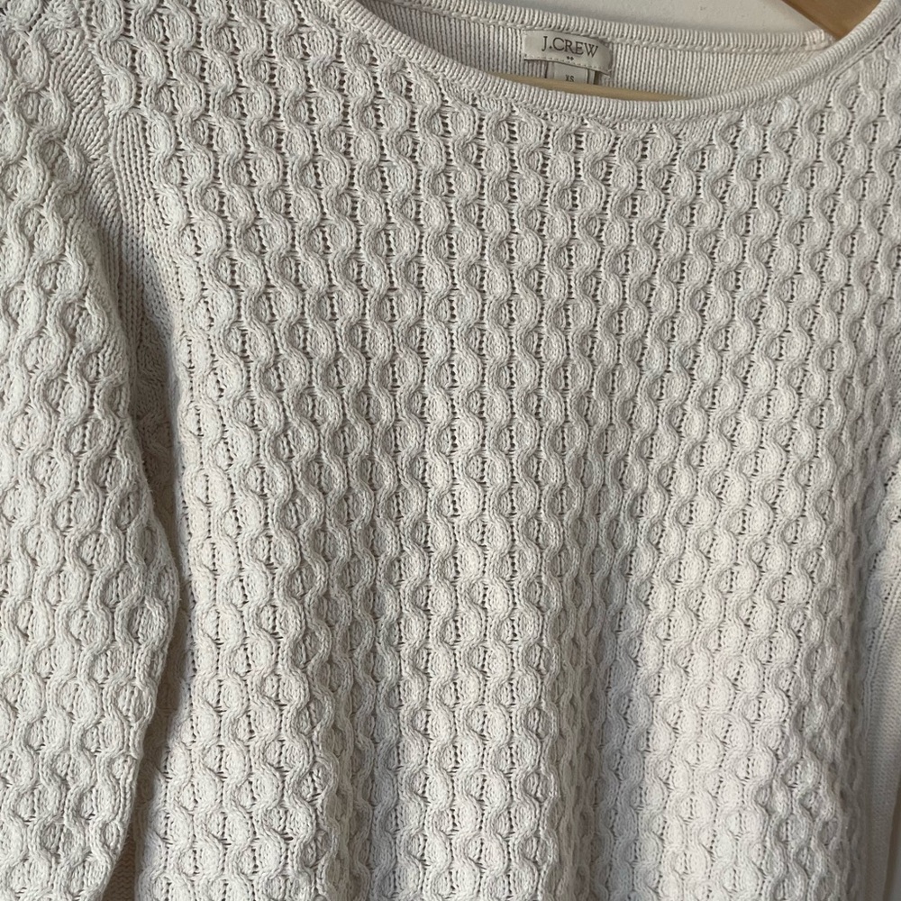J. Crew Ivory Textured Knit Sweater - Picture 5 of 8